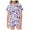 Purple, variant on Tiijoy Toddler Girls Halloween Printed Silk Pajamas Short Sleeve Button Down Top Shorts Sleepwear, Sizes 2-3