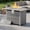 Gray, variant on Vornel 43"Rectangular Propane Fire Pit Table,50000 BTU 2in1 Gas Firepit with Lid,Rain Cove,Glass Stones,Fire Table for Garden,Pool,Outdoor Party