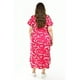 thumbnail image 3 of Vestido midi estampado Roman Fashion Tallas Extras 4343 Fucsia 38, 3 of 6