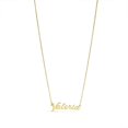 thumbnail image 2 of SuperJeweler Valeria Nameplate Necklace in Gold 16 inches All Names Available for Women, 2 of 3