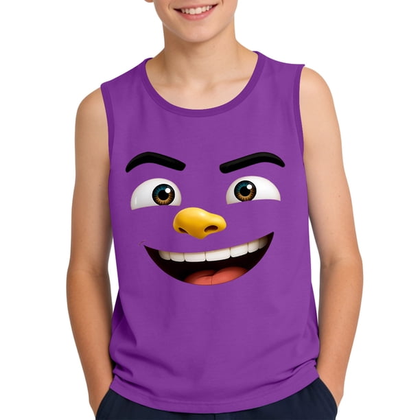 Niños Pequeños Camisola sin Mangas Gradiente Impresión Tela Suave para Niños 3-15 Años, Desgaste Casual, Pageant, Fiesta, Fotografía, Hogar Y Ocasiones de Vacaciones