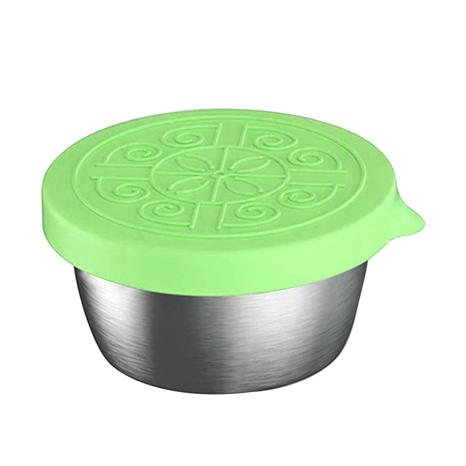 Foaenda Small Condiment Containers with Lids Stainless Steel Dipping