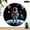 10x10in, variant on Patifu Astronaut Earth Space Theme Wooden Wall Clock 10 Inch Round Silent Sweep Movement 12x12in