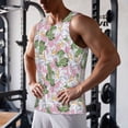 thumbnail image 5 of Fuzoiu Lilies Flowers Print Men's Workout Tank Tops,Sleeveless Gym Shirt Quick Dry,Fitness Bodybuilding T-Shirt,Muscle Athletic Workout Tee-XX-Large, 5 of 7