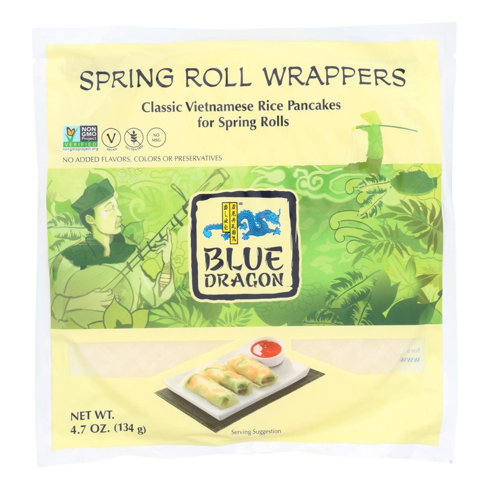 Blue Dragon Spring Roll Wrappers, 4.7 Oz