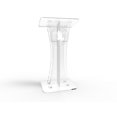 thumbnail image 3 of FixtureDisplays® Podium Clear Ghost Acrylic w / White Cross With pray hand decor Easy Assembly Required, 3 of 3