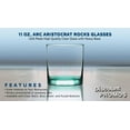 thumbnail image 2 of 11 oz. ARC Aristocrat Rocks Glasses- 10 Pack- Green, 2 of 5