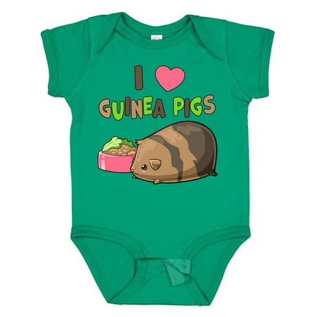 

Inktastic I Love Guinea Pigs Gift Baby Boy or Baby Girl Bodysuit