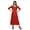 Dark Red, variant on Moomaya Solid Scoop Neck Indian Wear For Women Kurtis Readymade Kurti Anarkali