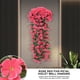thumbnail image 4 of Flores artificiales colgantes de violeta | 4 ramos de violetas artificiales de seda para decoración de bodas, jardín y hogar | Enredaderas colgantes de 85 cm de largo, 4 of 6