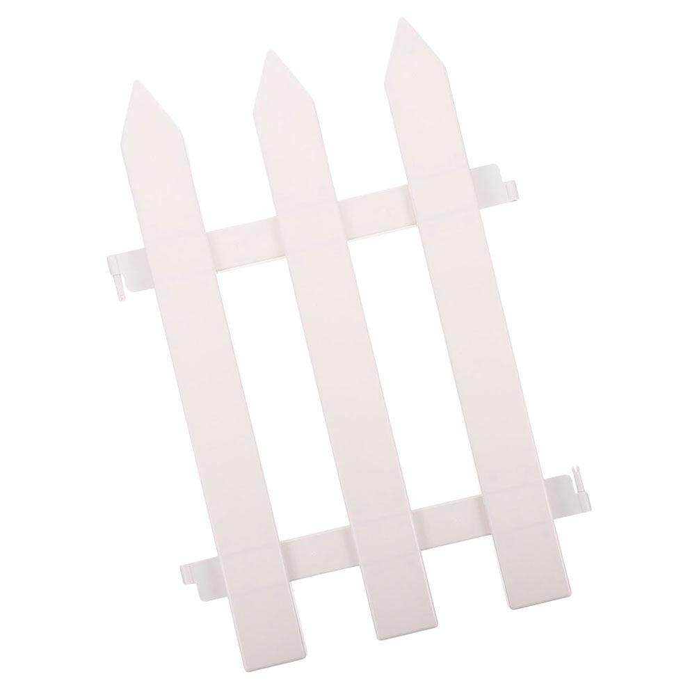 BERTDOMD 4pcs Plastic Garden Fence Panels for Yard and Courtyard Outdoor Landscaping and Decorative Ground Border