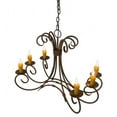 thumbnail image 7 of Meyda Tiffany 186126 Long Elon 6 Light 36" Wide Taper Candle Style Chandelier, 7 of 7
