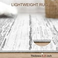 thumbnail image 5 of Toyoso 5x7 Area Rug Living Room Rugs - Washable Large Soft Neutral Boho Moroccan Bohemian Farmhouse Rug Indoor Floor Carpet for Bedroom Under Dining Table Home Office Decor - Light Grey, 5 of 8