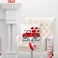 thumbnail image 4 of Puntoco Valentine'S Day Pillowcovers 18X18 Inch Peach-Skin-Like Cloth Pillowcase Valentine'S Day Decor for Sofa Couch, 4 of 5