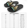 thumbnail image 2 of GZHJMY Stylish Slides for Women Men, The Multi Colored Cat Is Driving A Red Car Soft Flexible Slip-on Sandals Slippers, 2 of 7