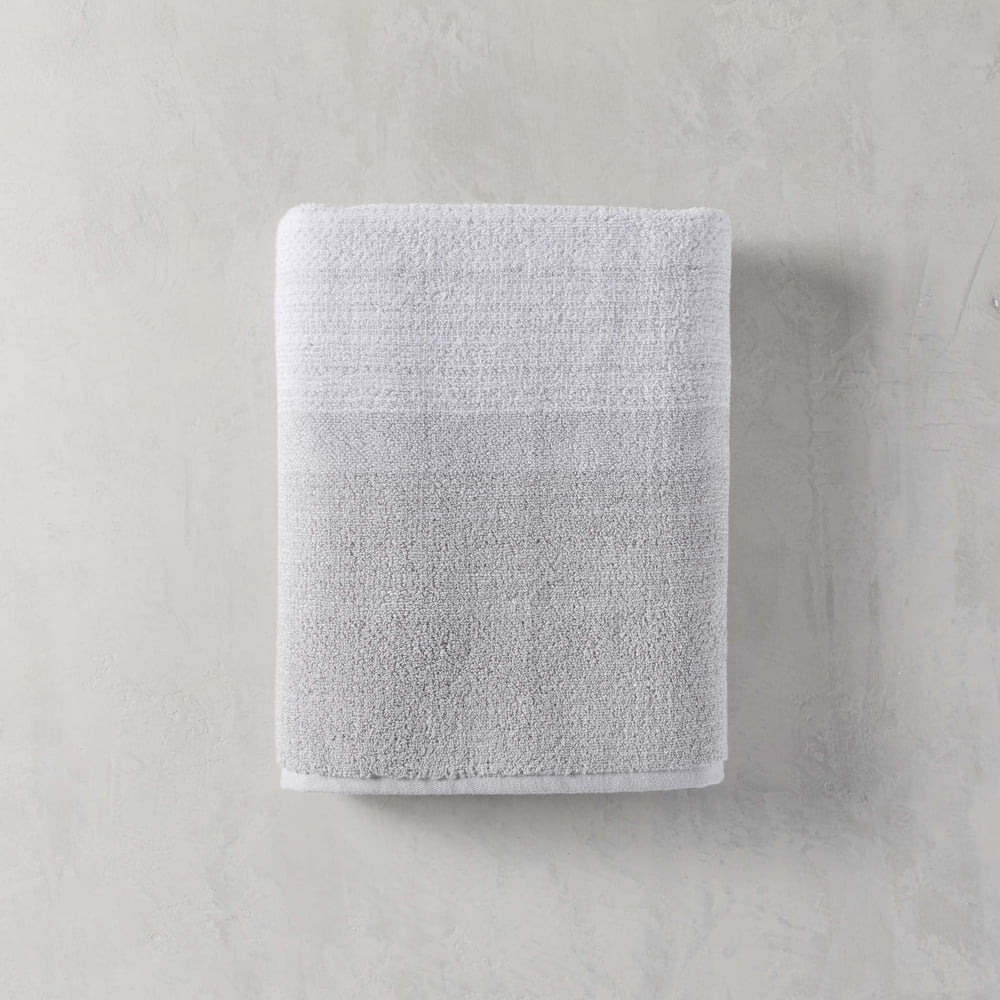 Better Homes & Gardens Signature Soft Heathered Bath Towel, Soft Silver
