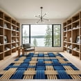 thumbnail image 2 of ODIKA 2'x3' Machine Washable Non-Slip Area Rug, Braided Navy Blue High Traffic Rug, Blue, 1008250, 2 of 7