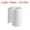 White, variant on Unique Bargains Heat Shrink Tubes 70mm Flat Width Wrap for Three 18650 5 Meter Milky Clear