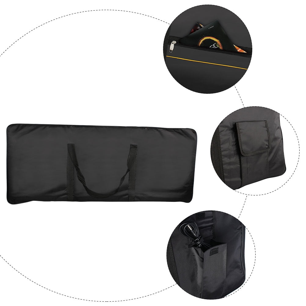 ELAYARD Black Electronic Musical Instrument Carrying Case for Musicians, Lightweight Protective Bag, and Portable, 1 Set