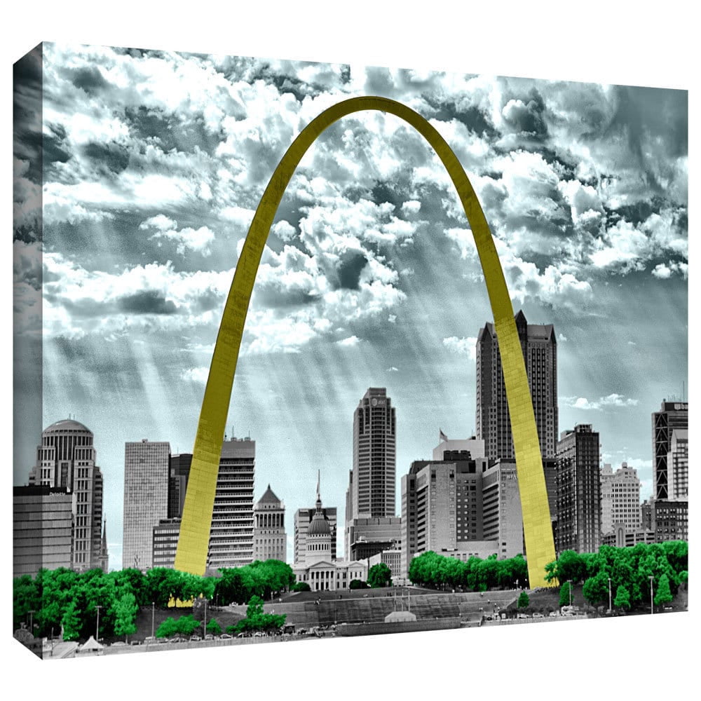 ArtWall Revolver Ocelot "St Louis" Gallery-Wrapped Canvas