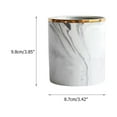 thumbnail image 2 of Nordic Desktop Marble Storage Tank Ceramic Cosmetic Brush Pen Holder Tableware Storage Holder Home Office Kitchen, 2 of 6