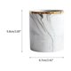 thumbnail image 2 of Tanque de almacenamiento de mármol de escritorio nórdico, soporte de cerámica para pinceles cosméticos, soporte de almacenamiento de vajilla para hogar, oficina y cocina, 2 of 8