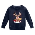 thumbnail image 4 of Chandails à Capuchon & Chandails en Molleton pour Filles Imprimé de Noël Col Rond Chandail à Capuchon pour Enfants Manteau Chaud pour Automne et Hiver Chandail à Manches Longues pour Garçons et Filles, 4 of 4