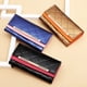 thumbnail image 2 of Cartera larga de piel con hebilla para mujer, cartera de mano de gran capacidad, estilo coreano, tres pliegues, 2 of 5