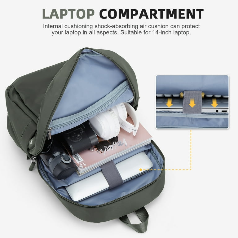 SYCNB Large Laptop Backpack Carry On College Computer Backpack Casual Durable School Bag for Women and Men Fits 15.6 inch Laptop Business Backpack