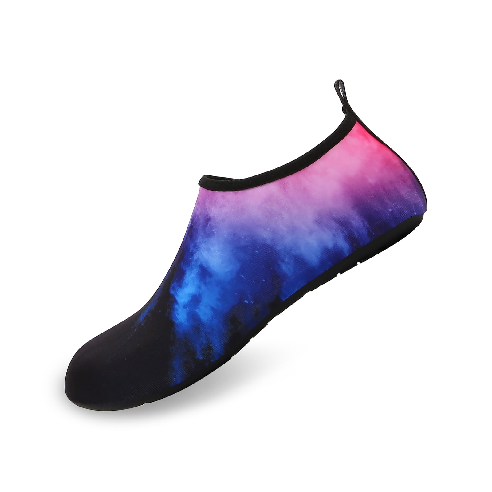 Men and Women a Slip On Barefoot Quick-Dry Beach Aqua Yoga Water Shoes (Nebula/Black, 13-14 Women/10.5-11 Men)