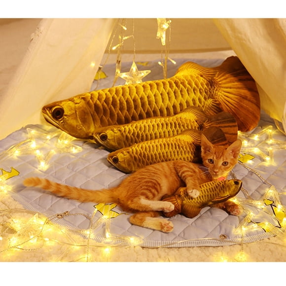 ETHZZLE Jouet en Peluche Chat Doré pour Sieste 1Ensemble
