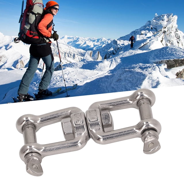 Anchor Chain, 304 Stainless Steel Double Jaw Shackle Rustproof Universal Jaw Anchor Connector For Hardware Lifting Connection