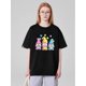 thumbnail image 1 of Plus Size Printed Round Neck Short Sleeve T-Shirt for Women in Western Style for Easter.Father's DayCamisetas de verano para mujer, manga corta, cuello redondo, casual, lindo, con gráficos, camisetas, 1 of 6