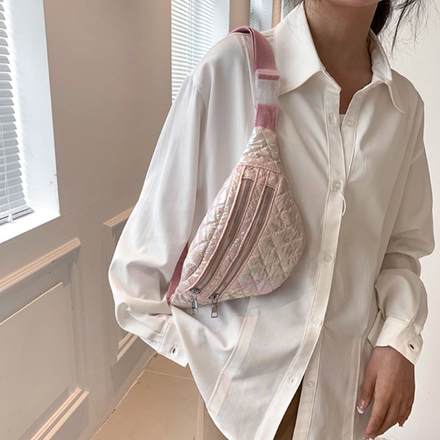 Riñonera Mujer Riñonera Mujer Bolsas en el pecho Bolso bandolera casual Hilo de bordar Simple para viaje Chica Satchel