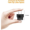 thumbnail image 2 of LAICAIW European to America/Canada Travel Plug Adapter, 5 Pack European Travel Plug Adapter Converter, Universal Travel Plug Adapter European to American/Canada Power Plug Adapter, 2 of 7
