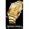 thumbnail image 4 of New rectangular men's watch, made of stainless steel, with a simple and sporty design, suitable for outdoor use, equipped with a quartz movement, calendar function, and waterproof feature, 4 of 9