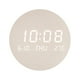 thumbnail image 2 of Reloj de pared digital Inteprter liviano Estilo único 19,5 cm beige, 2 of 6