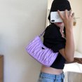 thumbnail image 4 of Bolsa Bolso de mano plisado a la moda para mujer. bolso informal de hombro para axilas de PU (púrpura) Ehuebsd Nuevos Originales, 4 of 9