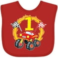 thumbnail image 3 of Inktastic Monster Truck 1st Birthday Boys or Girls Baby Bib, 3 of 4