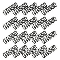 1.2mm Wire Dia 10mm Outer Diameter 30mm Long Compression Springs Black 20Pcs