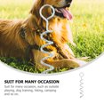 thumbnail image 5 of Heavy Duty Dog Stake for Outdoor Use Sturdy Iron Material Silver Color Suitable for Large Dogs 10.5 Inches, 5 of 6