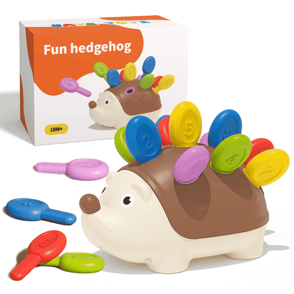 BIGODY Montessori Toddler Toys, Educational Hedgehog Game Learning Activities,Toddler Learning Toys Birthday Gifts, Fine Motor and Sensory Toys for Toddlers Ages 18 Months