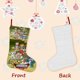 thumbnail image 3 of Digital Monster Tema: Calcetines de Navidad, fino lino blanco para colgar en escaleras y chimenea, decoración navideña para el hogar, regalo de Navidad. 45cm × 32cm, 3 of 5