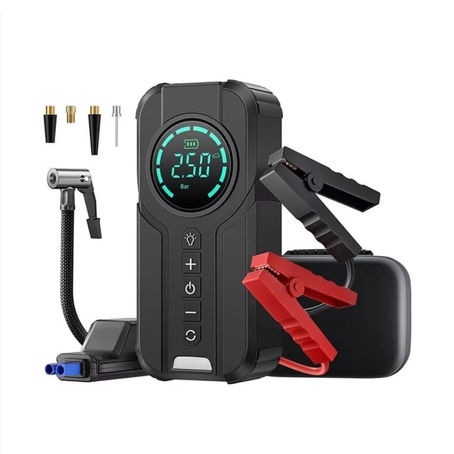 Car Emergency Air Pump 150PSI Air Compressor 2000A Emergency Power Bank Lighting Battery Equipment A