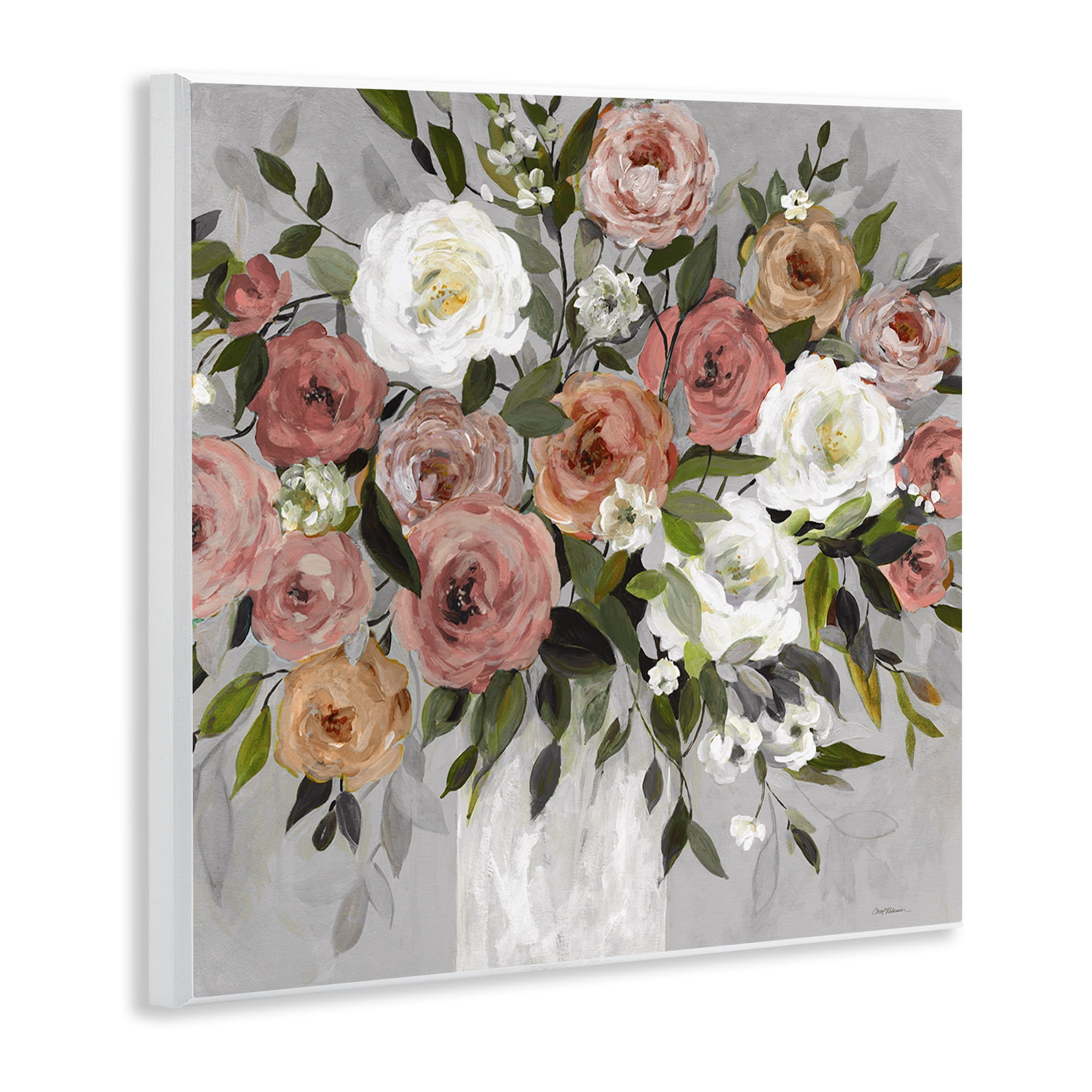 Stupell Industries Varied Roses Bouquet Plants & Flowers Painting Unframed Art Print Wall Art, 12 x 12