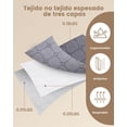 thumbnail image 3 of 6 Piezas Bolsas de Almacenamiento Ropa 105L- Cajas para Ropa Organizador Triple Capa No Tejida, Antihumedad + Ventana Transparente ¡Para Mudanza/Hogar/Dormitorio, (70x50x30cm), 3 of 7