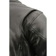 thumbnail image 6 of Milwaukee Leather ML1010 Men's Side Lace Vented Black Leather Scooter Jacket X-Large, 6 of 10