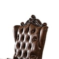 thumbnail image 3 of Two - Tone Faux Leather Tufted Chairs / Stylish Dining Room Seating, 3 of 3