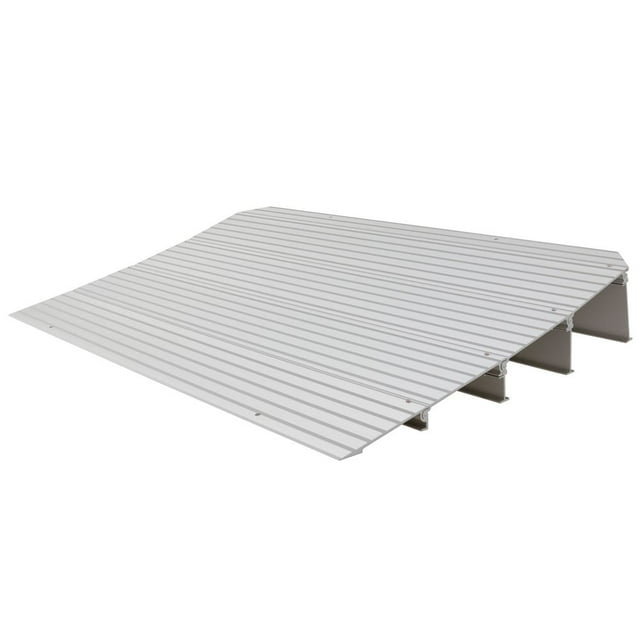 Silver Spring THR4 4.25" H Aluminum Mobility Threshold Ramp for Wheelchairs, Scooters, and Power Chairs