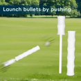 thumbnail image 4 of HUASHENG Compressed Air Shooting Toy: White Cylindrical Design With Segmented Texture For Play, 4 of 5